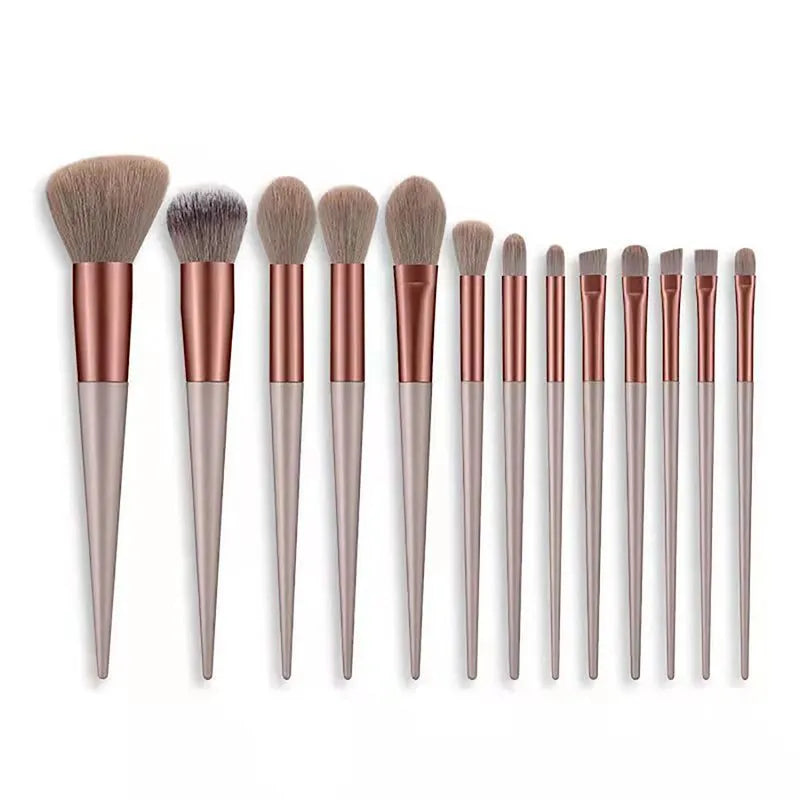 13Pcs Makeup Brush Set Make Up Concealer Brush Blush Powder Brush Eye Shadow Highlighter Foundation Brush Cosmetic Beauty Tools-Masscheap