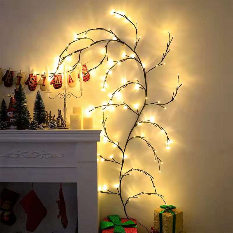 144 LEDs Lighted Vine Tree for Home Bendable Branch Lights Indoor Willow Tree Lights for Christmas Party Wall Bookshelf Mantel-Masscheap