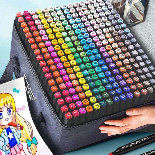 24-168 Colors Oily Art Marker Pen Set for Draw Double
