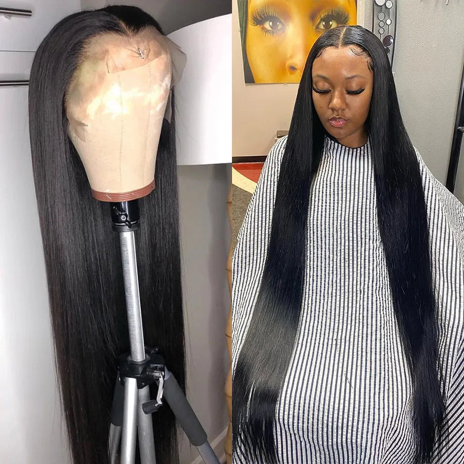 30 40 Inch Straight Lace Front Wig Brazilian 13x4 Lace