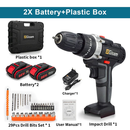 88VF Cordless Impact Drill Electric Screwdriver Electric