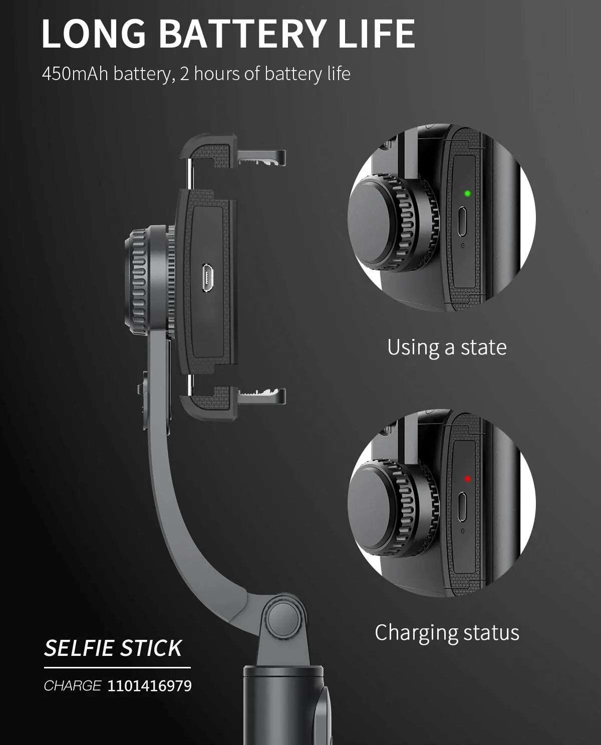 COOL DIER 2023 NEW Phone Gimbal stabilizer Wireless