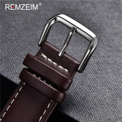 High-Quality Genuine Leather Watchbands with Steel Pin