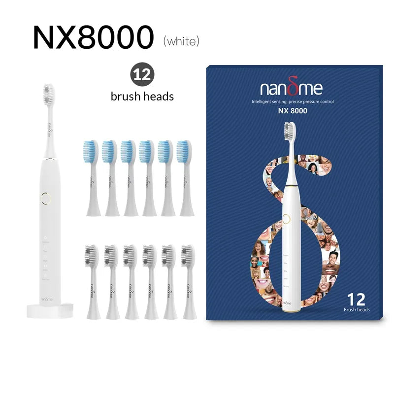 Nandme NX8000 Smart Sonic Electric Toothbrush Deep Cleaning Tooth Brush IPX7 Waterproof Micro  Whitener-Masscheap