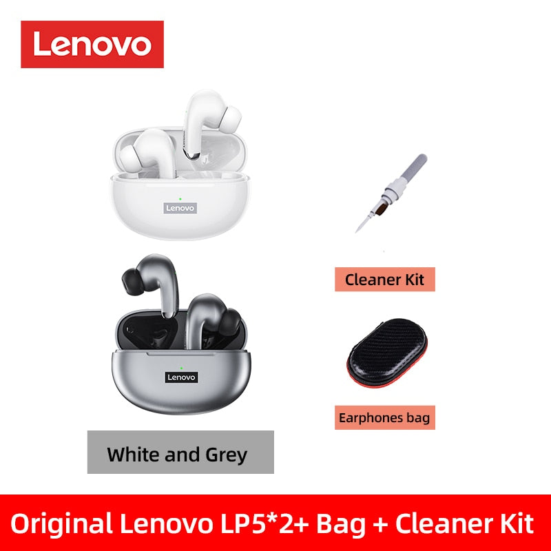 Original Lenovo LP5 Bluetooth Earphone BT5.0 Wireless TWS Headphone Sports Waterproof TWS Earbuds Touch Control Headset With Mic-Masscheap