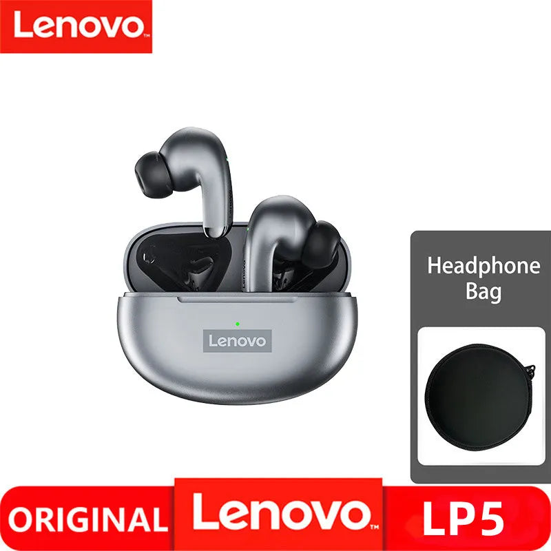 Original Lenovo LP5 Bluetooth Earphone BT5.0 Wireless TWS Headphone Sports Waterproof TWS Earbuds Touch Control Headset With Mic-Masscheap