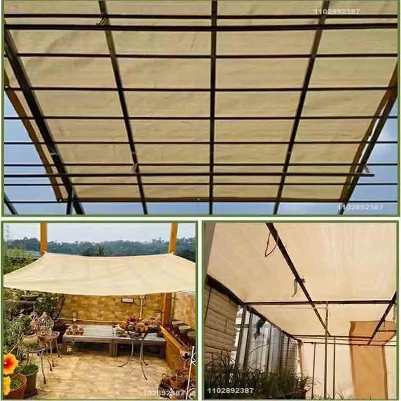Outdoor Waterproof Garden Shading Net, Terrace Awnings, Camping Shade Cover Mesh, UV Protection, HDPE Sunscreen Fabric, Shade-Masscheap