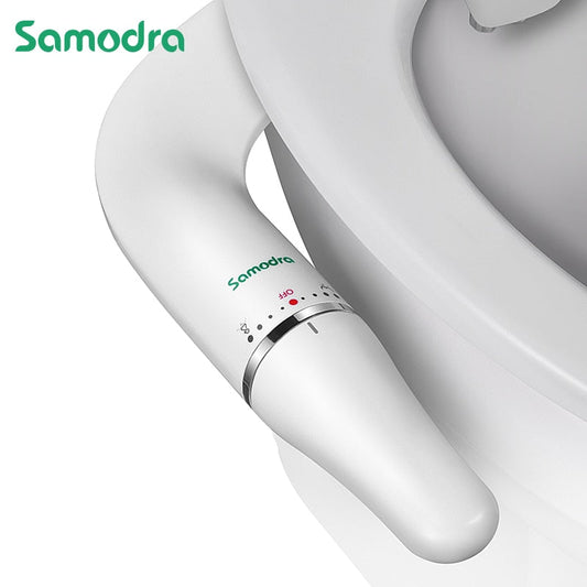 SAMODRA Rose Gold Toilet Bidet Ultra-Slim Bidet Toilet Seat Attachment With Brass Inlet Adjustable Water Pressure-Masscheap