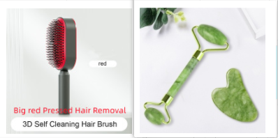 Self Cleaning Massage Scalp Anti-Static Hairbrush-Masscheap