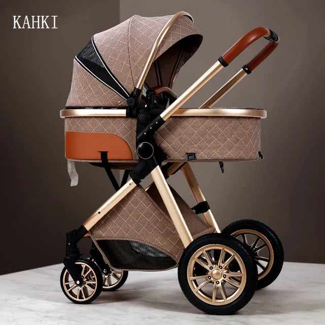 Ultimate Comfort and Style: Explore the World with the Luxury 3-in-1 High Landscape Baby Stroller, the Perfect Companion for Your Little One-Masscheap