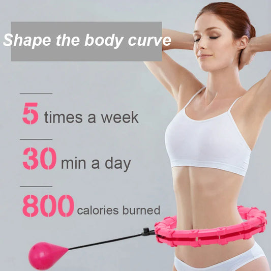 Whittle Your Waist with Adjustable Sport Hoops: The Ultimate Abdominal Training Tool for Weight Loss and Massage-Masscheap