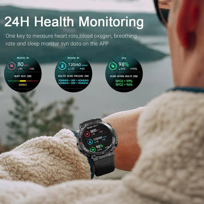 1.39 Inch HD Bluetooth Call Smart Watch Men Sports Fitness Tracker Heart Monitor 400mAh Smartwatch For XIAOMI Android IOS K56-Masscheap