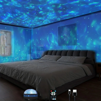 1pc Star Projector 7 OceanWave Patterns Water Light