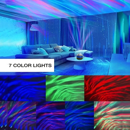 1pc Starry Projector Light With 7 Color Patterns & Remote