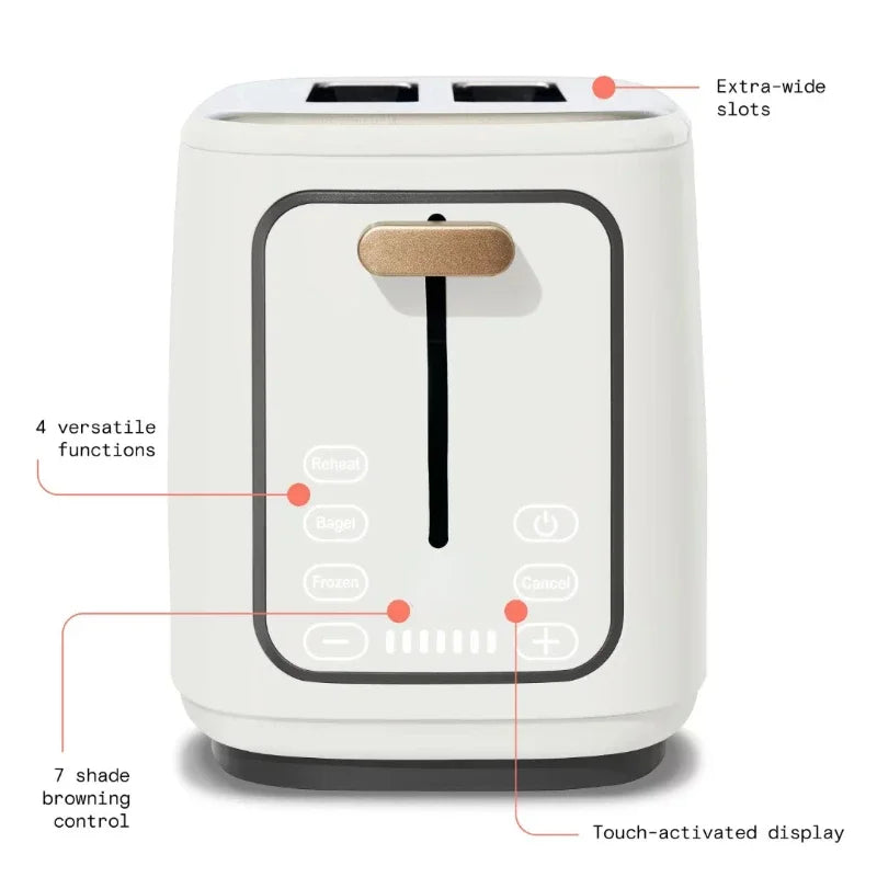 2 Slice Touchscreen Toaster Multiple colors available
