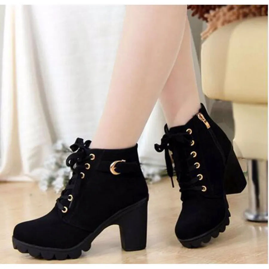 2022 New Spring Winter Women Pumps Boots High Quality