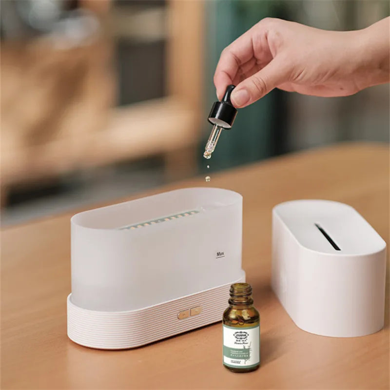 2023New Flame Air Humidifier USB Aroma Diffuser Room