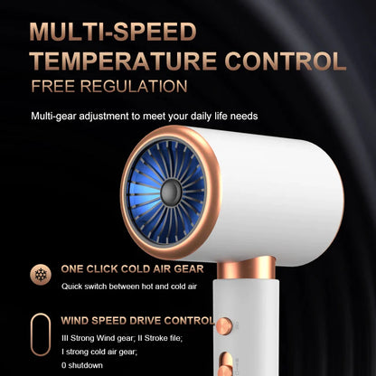 2400W Hair Dryer High-Speed Electric Turbine AirflowHot