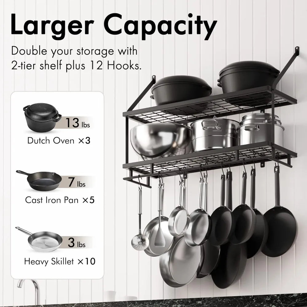 30-Inch Kitchen Pot Rack - Kitchen Storage and