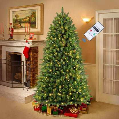 6ft Prelit Artificial Full Christmas Tree with Remote