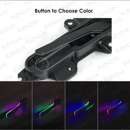 Latest Model Y Electric Smart Auto Door Handle Reduction Gear Colorful Handlebar with LED For Tesla Model  3 / 3 Highland 2024