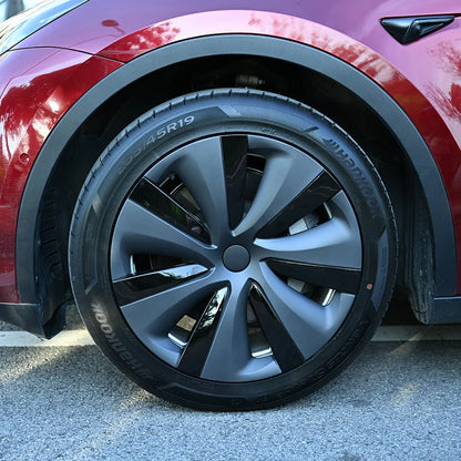 4PCS Wheel Caps 19 Inch Hub Cap Performance Automobile Replacemen HubCap Full Rim Cover For Tesla Model Y 2020-2023 Accessories