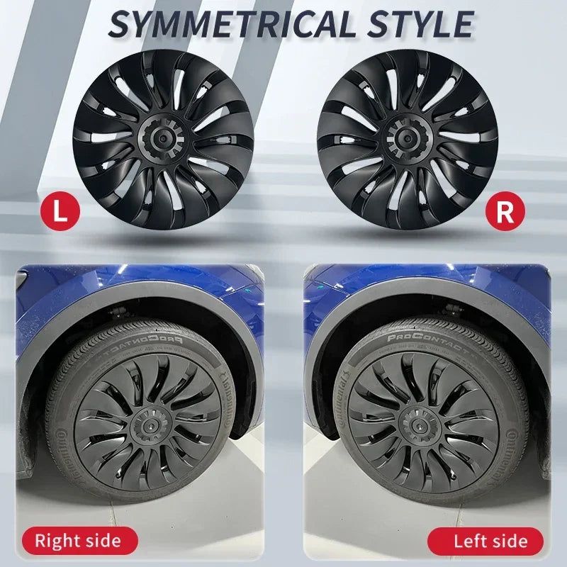 4PCS HubCap Performance Wheel Caps Automobile Replacemen Hub cap Full Rim Cover Accessories For Tesla Model Y 19 Inch 2018-2024