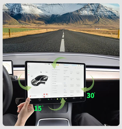 EVKEY For Tesla Model 3 Model Y Accessories Central Control Screen Display Rotation Bracket GPS Navigation Holder Swivel Mount