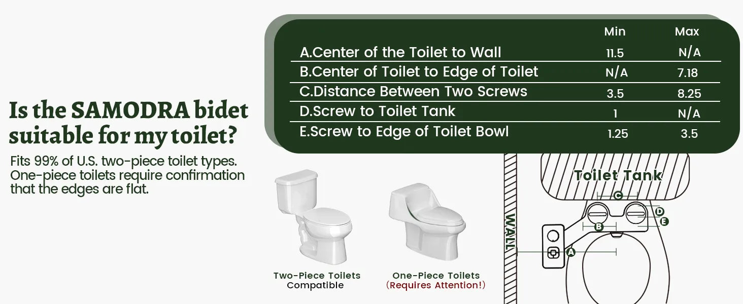 Bidet Toilet Seat Attachment Ultra-thin Non-electric