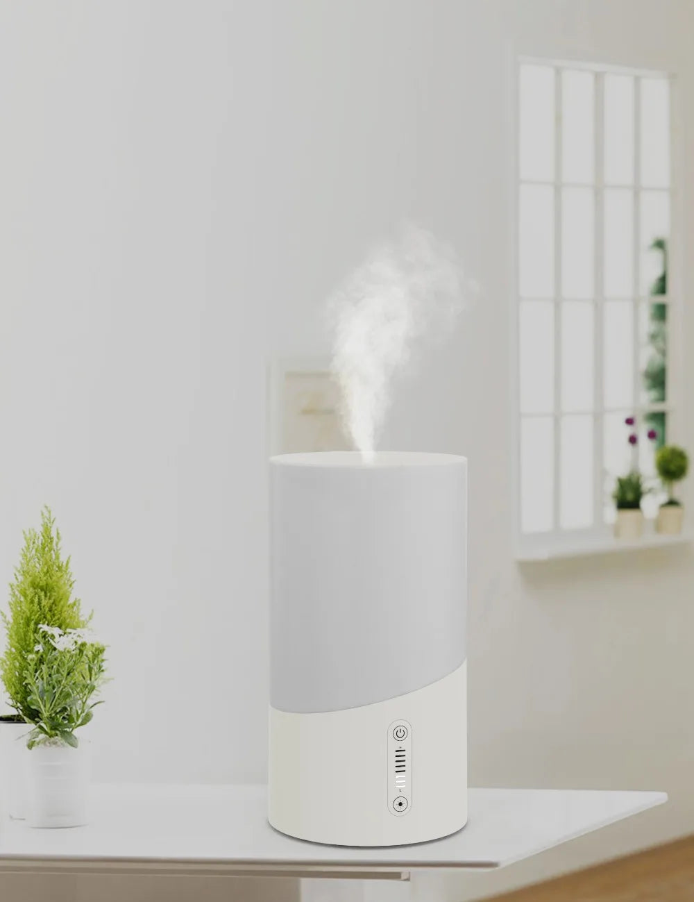 Round Ultrasonic Cool Mist Humidifier with Aroma