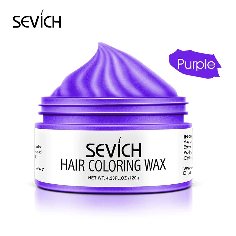 Sevich 10 colors Hair color wax Strong And Hold Unisex Hair