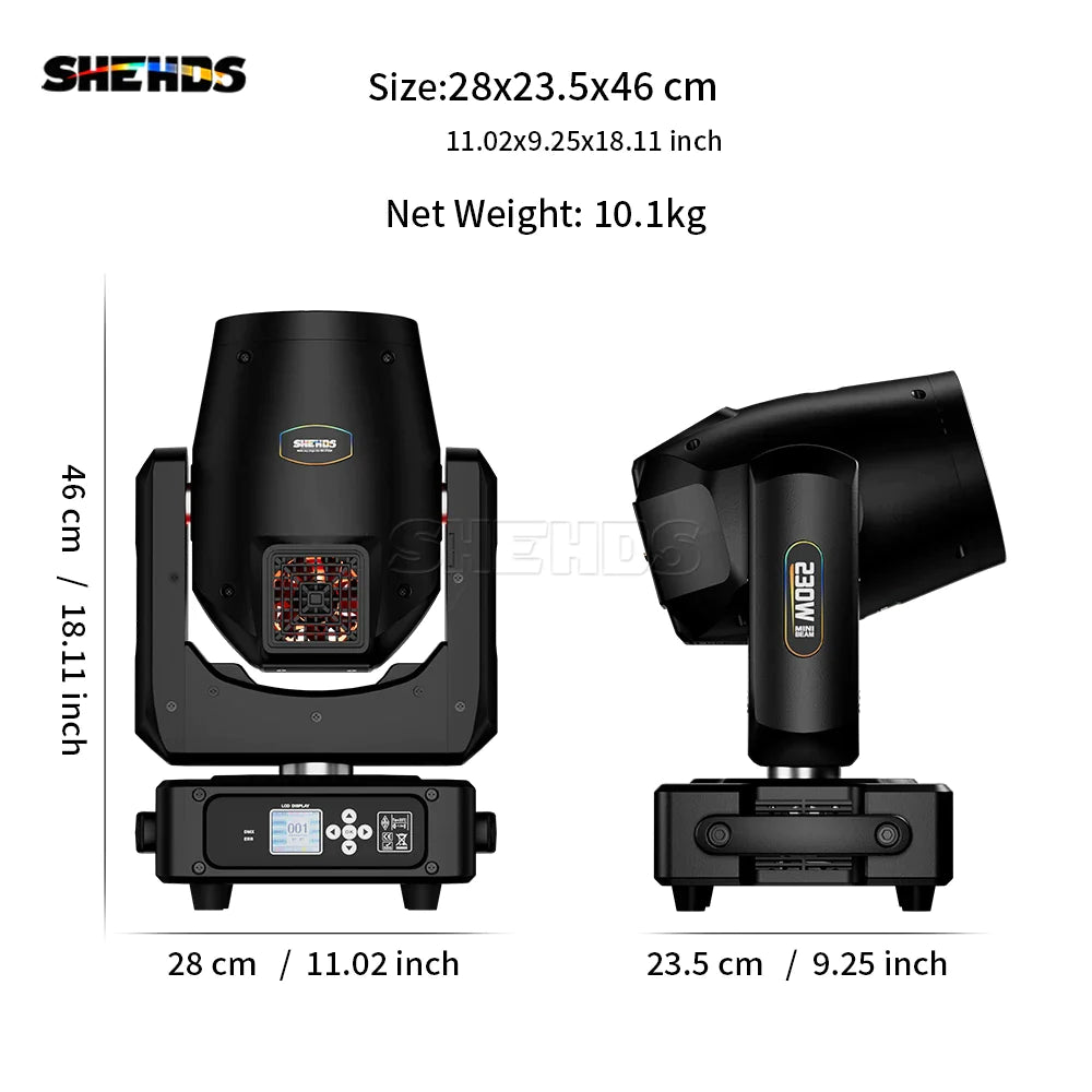 SHEHDS 1/2 PCS Super 230W 7R Beam Moving Head Lighting