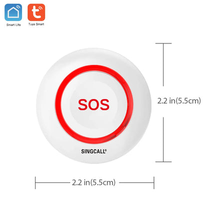 SINGCALL Tuya WiFi Smart Home SOS Emergency Button Alarm