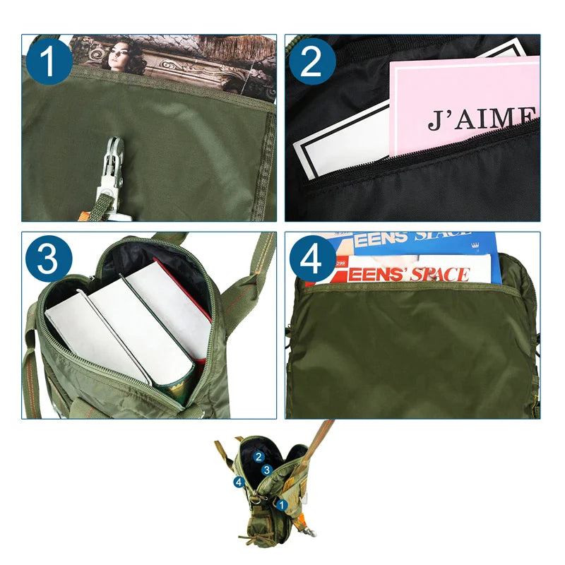 Tactical Flight Bag Aviators Parachute Pilot Helmet Bag