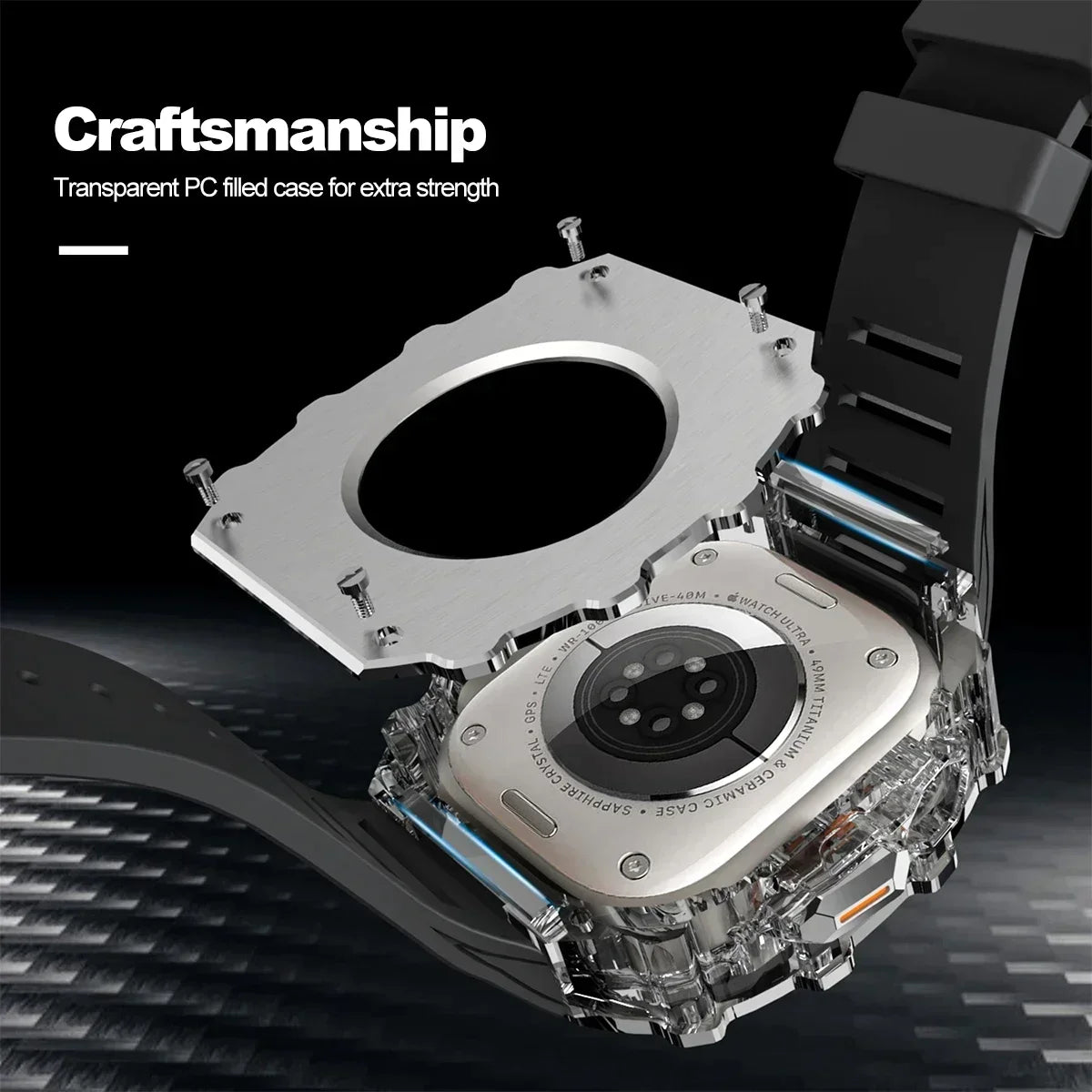 Titanium Case Modification Kit for Apple Watch Band Ultra 2