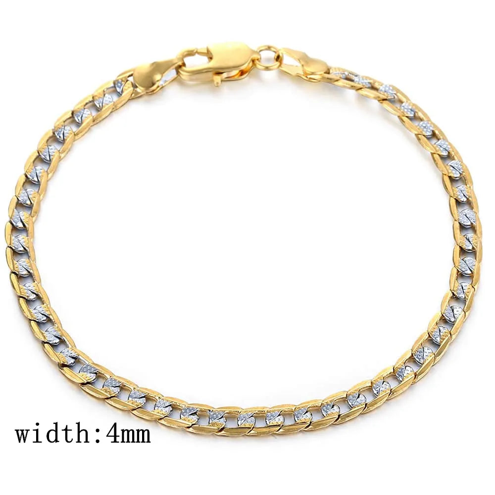 Trendsmax Gold Color Chain Necklace For Men Women Cuban