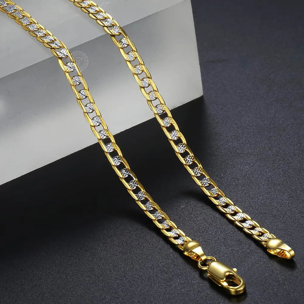 Trendsmax Gold Color Chain Necklace For Men Women Cuban