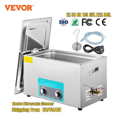 VEVOR 3L 6L 10L 15L 22L 30L Electric Ultrasonic Cleaner