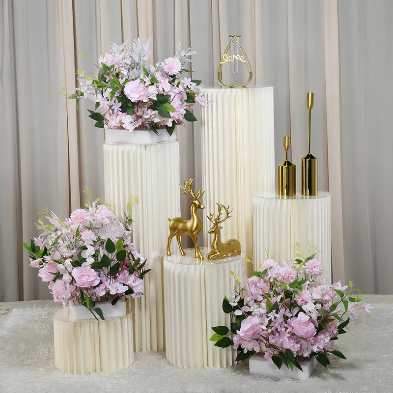 Wedding Props Folding Cylinder Dessert Table Roman Pillar