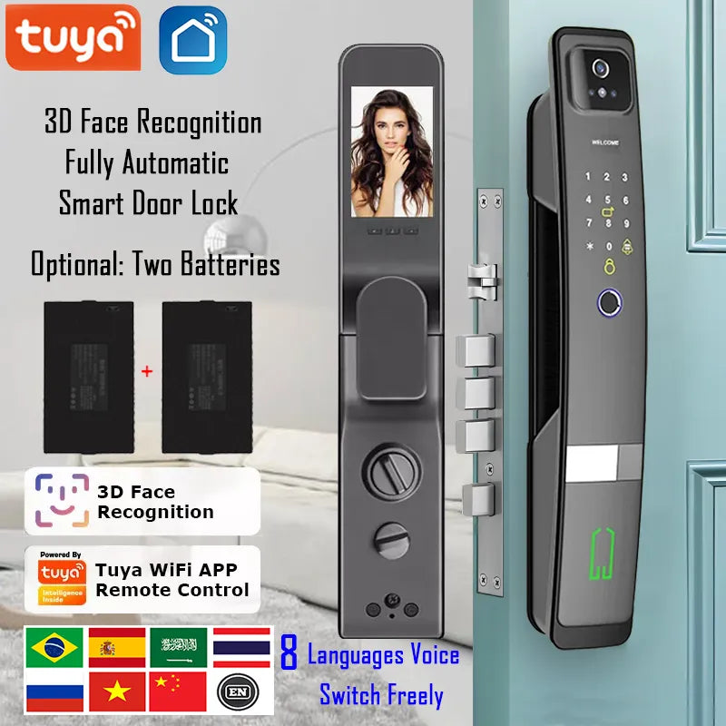 WiFi Tuya APP English/Russian/Spanish/Portuguese Voice