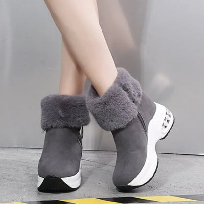 Winter Women Warm Sneakers Platform Snow Boots 2023 Ankle